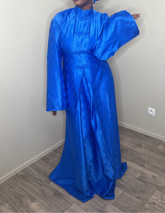 Boubou impératrice bleu roi